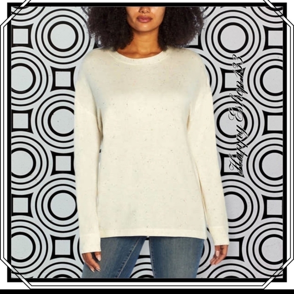 Three dots cream speckled crew neck Sz XL beautiful feel to material - Picture 1 of 17